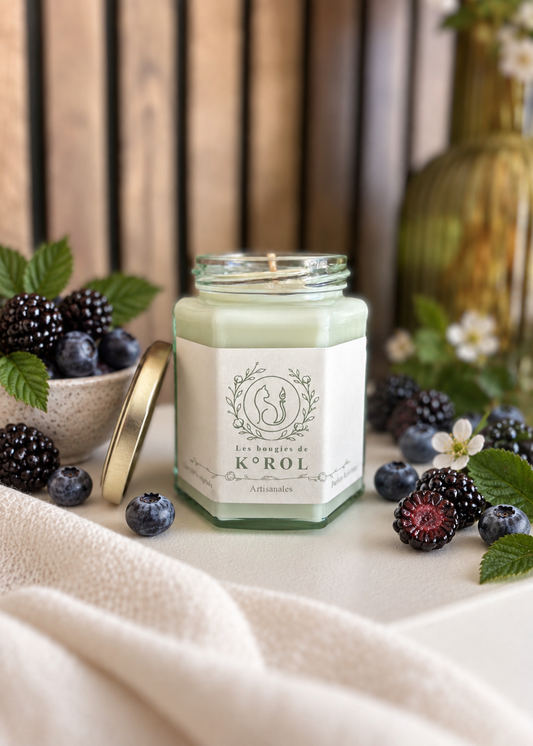 Bougie artisanale K°ROL Mûres et myrtilles